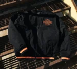 Harley Screamin Eagle Bomber Jacket Black – detail view