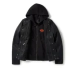 Harley Womens Miss Enthusiast Jacket Black – side view