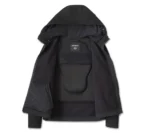 Harley Womens Deflector Hooded Jacket Black – detail view