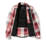 Harley Operative Jacket Maroon/Rose – side view