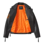 Harley Davidson Burning Leather Jacket – detail view
