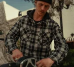 Harley Davidson Hooded Plaid Long Shirt Harley Black/Asphalt – detail view