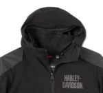 Harley Deflector Hooded Jacket Black – detail view