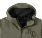 Harley Davidson Grape Leaf Fleece Jacket – detail view