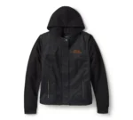 Harley Miss Enthusiast Textile Jacket Black – detail view