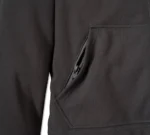 Harley Womens Deflector Hooded Jacket Black – close-up