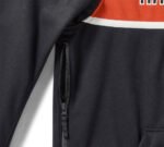 Harley Davidson Orange Fleece Jacket Harley Black – detail view