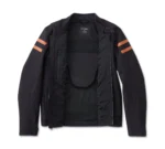 Harley Davidson Ovation Textile Jacket Black Beauty/Vintage Orange – close-up