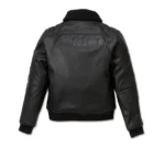 Harley Davidson Accolade Leather Jacket Black – close-up