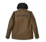 Harley Davidson Ovation 3 in 1 Jacket Stone Grey/Black – close-up