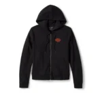 Harley Womens Miss Enthusiast Jacket Black – lining detail