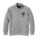 Harley Davidson Track Jacket Medium Heather Grey – front view