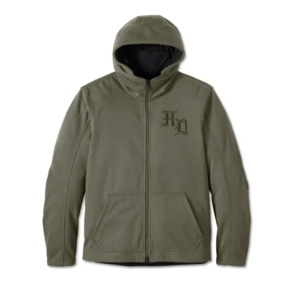 Harley Davidson Grape Leaf Fleece Jacket – front view