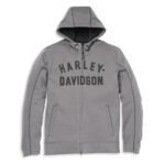 Harley Deflector Hooded Asphalt Jacket – front view