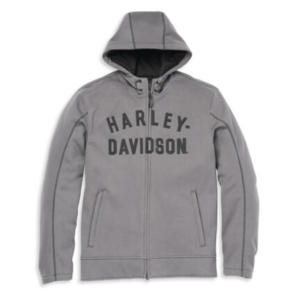 Harley Deflector Hooded Asphalt Jacket – front view