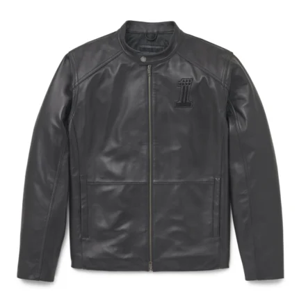 Harley Davidson Murray Leather Jacket Black – front view