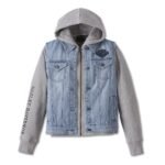 Harley Davidson Indigo 3 in 1 Jacket Medium Indigo – front view