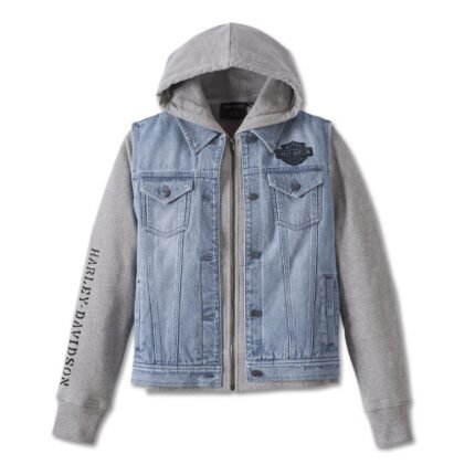 Harley Davidson Indigo 3 in 1 Jacket Medium Indigo – front view