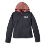 Harley Miss Enthusiast Black Jacket – front view