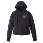 Harley Miss Enthusiast Softshell Jacket Black – front view
