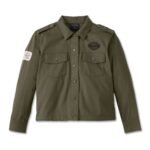 Harley Davidson Division Twill Jacket Grape Leaf – front view