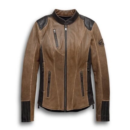 Harley Davidson Gallun Jacket Brown – front view