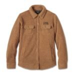 Harley Davidson Womens Sherpa Jacket Cashew – front view