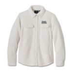 Harley Sherpa Shirt Jacket Cloud Dancer – front view