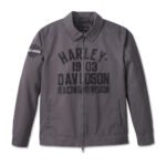 Harley Davidson Racing Work Jacket Blackened Pearl – front view