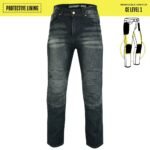 Harley Davidson Distressed Jeans Black – front view