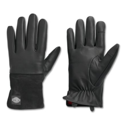 Harley Davidson Working Man Gloves Harley Black – front view