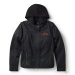 Harley Miss Enthusiast Textile Jacket Black – front view