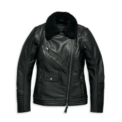 Harley Davidson Womens Maverick Jacket Black – front view