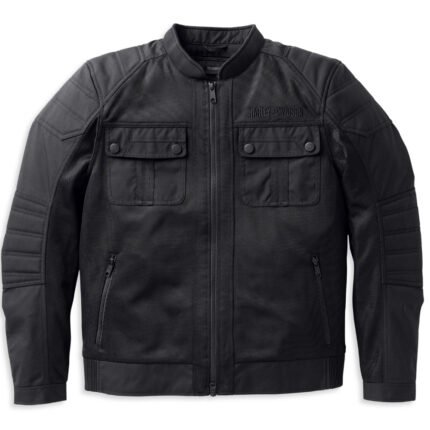 Harley Davidson Zephyr Black Mesh Jacket – front view