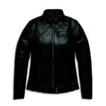 Harley Davidson Enodia Leather Jacket Black – front view