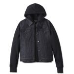 Harley Davidson Kickstart 3 in 1 Jacket Black – front view