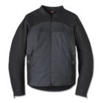 Harley Davidson Colorblock Jacket Blackened Pearl – front view