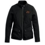 Harley Davidson Estabrook Textile Jacket Black – front view
