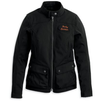 Harley Davidson Estabrook Textile Jacket Black – front view