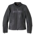 Harley Womens Willie G Skull Jacket Black – front view