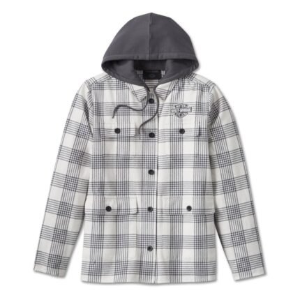Harley Davidson Heritage Shirt Jacket YD Plaid/Cloud Dancer – front view