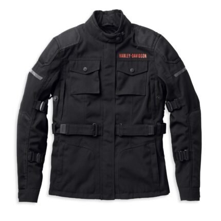 Harley Davidson Quest System Jacket Black – front view