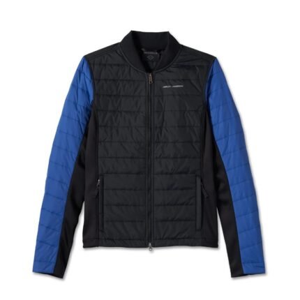 Harley Davidson Womens Flex Jacket Black/True Blue – front view