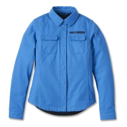 Harley Operative Shirt Jacket Directoire Blue – front view