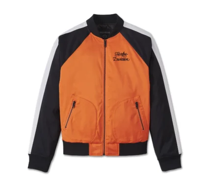 Harley Davidson Sedona Bomber Jacket Colorblocked – back view