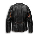 Harley Davidson Harker Leather Jacket Black – back view