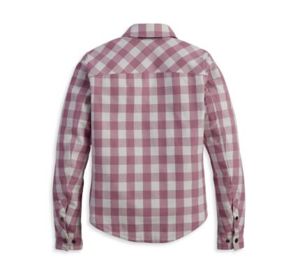 Harley Davidson Plaid-dusky Shirt Jacket – back view