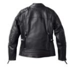 Harley Davidson Heather Leather Jacket Black – back view