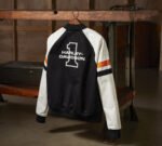 Harley Davidson Stacked Bomber Jacket Harley Black – close-up