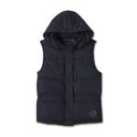 Harley Davidson Bar Shield Quilted Vest Black – front view